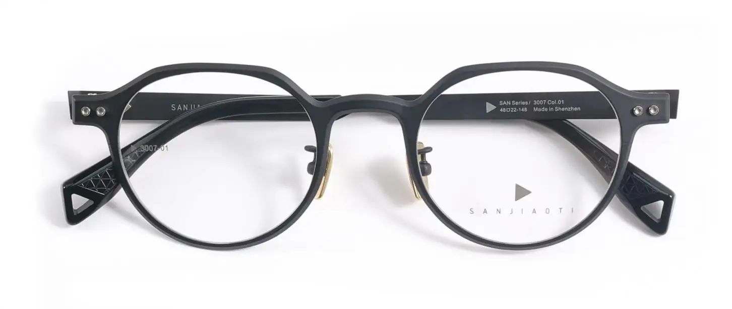 ALOOOOHA SANJIAOTI 3007 3007 optical frame, Pure Titanium, Adult, Adjustable, product image 1