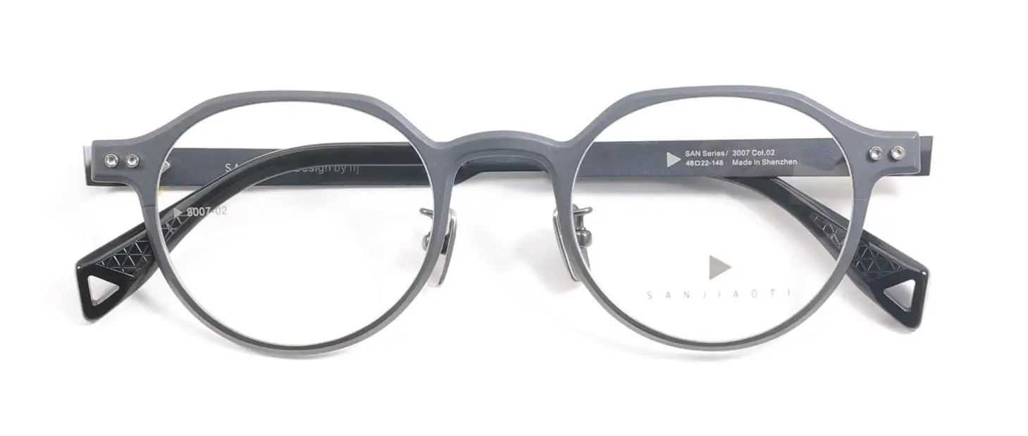 ALOOOOHA SANJIAOTI 3007 3007 optical frame, Pure Titanium, Adult, Adjustable, product image 1