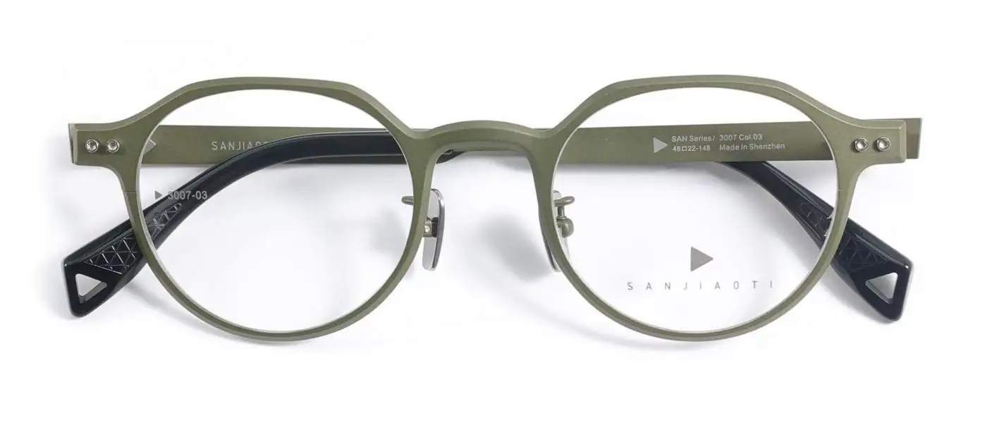 ALOOOOHA SANJIAOTI 3007 3007 optical frame, Pure Titanium, Adult, Adjustable, product image 1