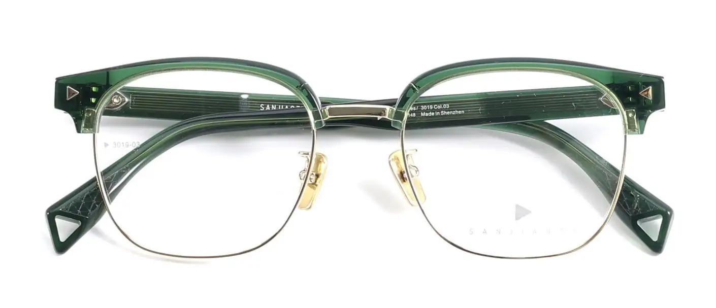 ALOOOOHA SANJIAOTI 3019 3019 Emerald Green optical frame, Mix, Adult, Adjustable, product image 1