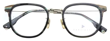 ALOOOOHA SANJIAOTI 3023 3023 Blue Grey Stripe / Gloss Japanese Gold optical frame, product image 1