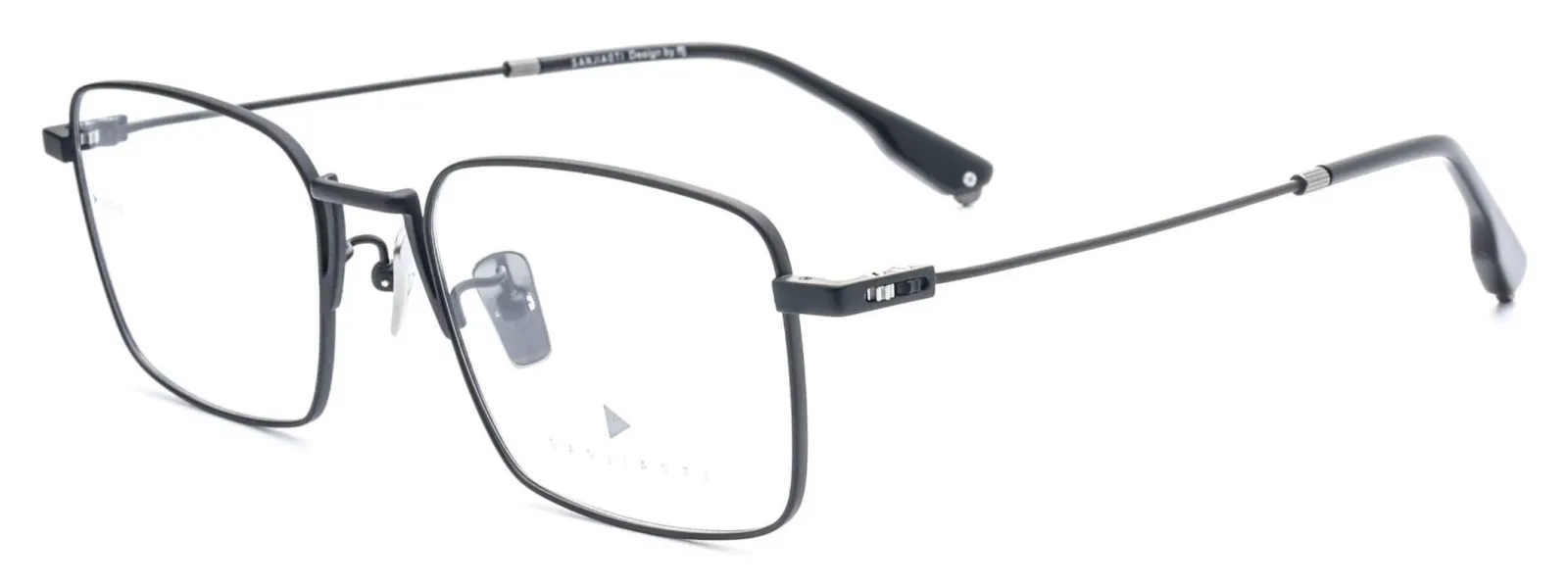 ALOOOOHA SANJIAOTI 3027 3027 Satin Black / Gloss Black optical frame, Pure Titanium, Adult, Adjustable, product image 2
