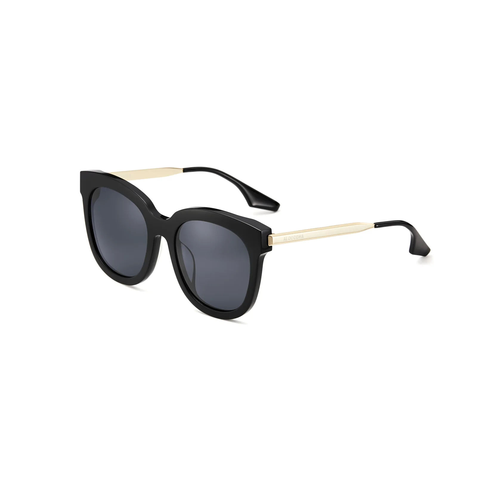 ALOOOOHA 复燃-1 RESURGENCE-1 亮黑 sunglasses, Acetate, Cat eye, Full rim, product image 2