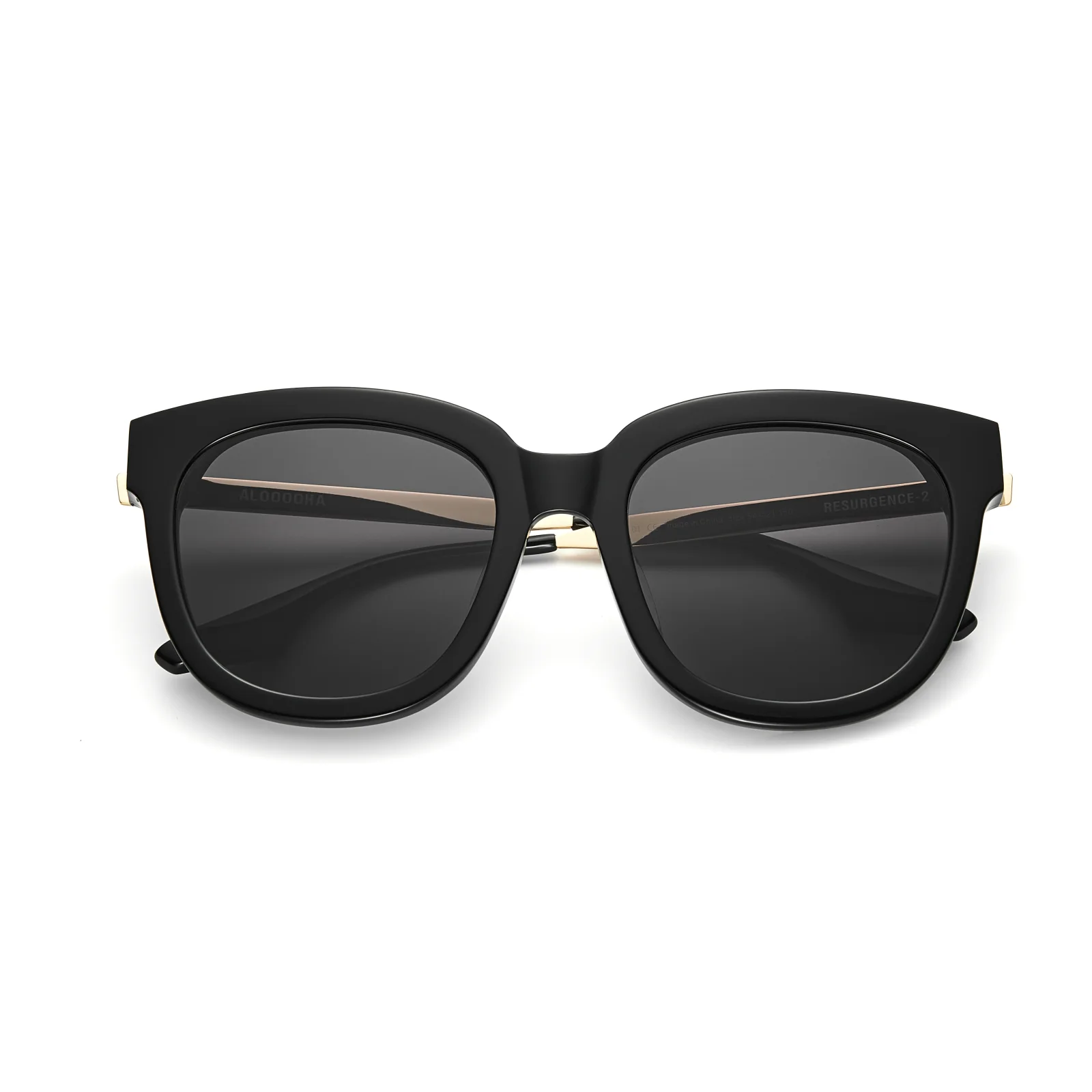 ALOOOOHA 复燃-2 RESURGENCE-2 亮黑/灰片 sunglasses, Acetate, Cat eye, Full rim, product image 1
