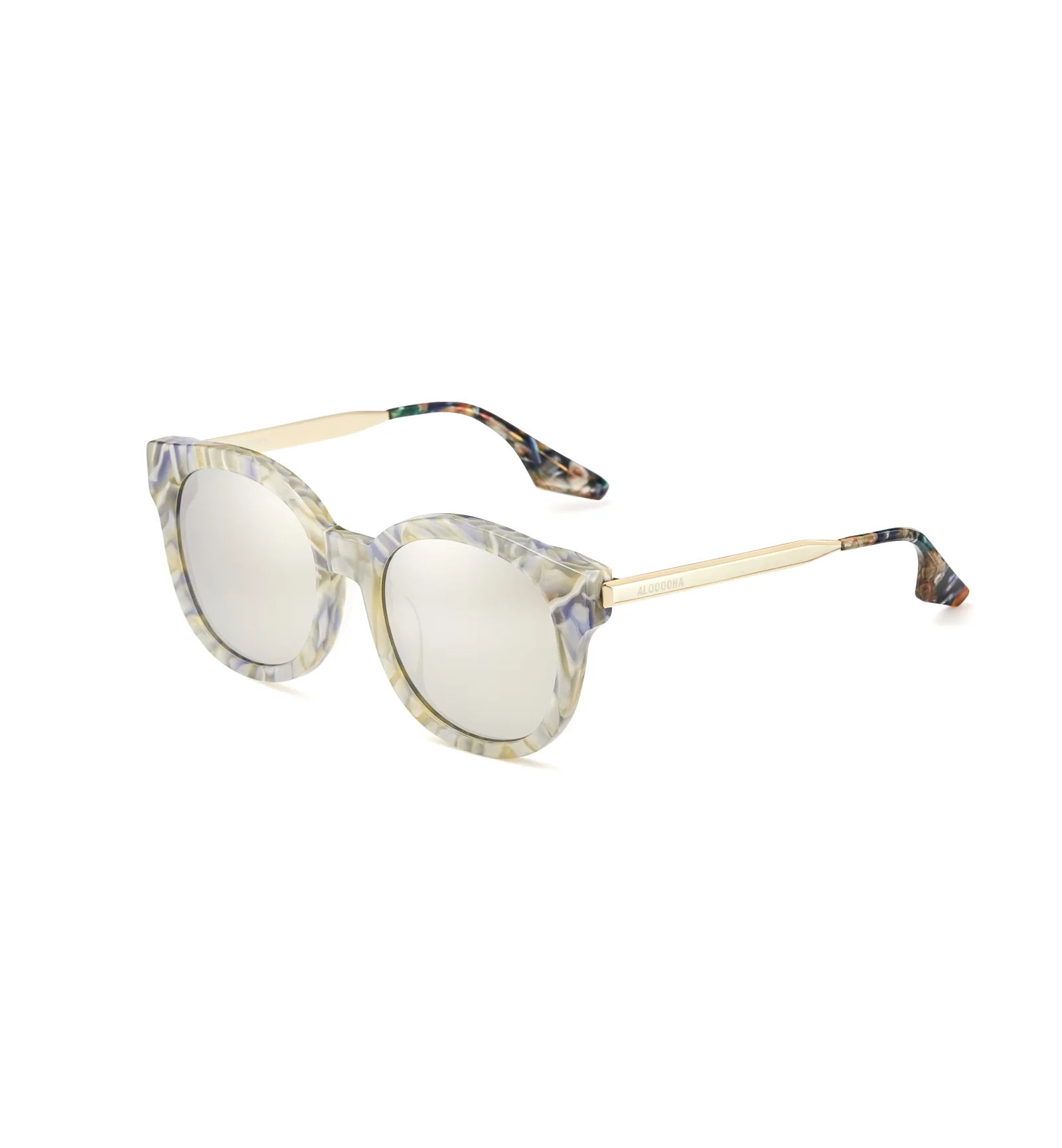 ALOOOOHA 复燃-4 RESURGENCE-4 白贝壳 sunglasses, Acetate, Cat eye, Full rim, product image 2