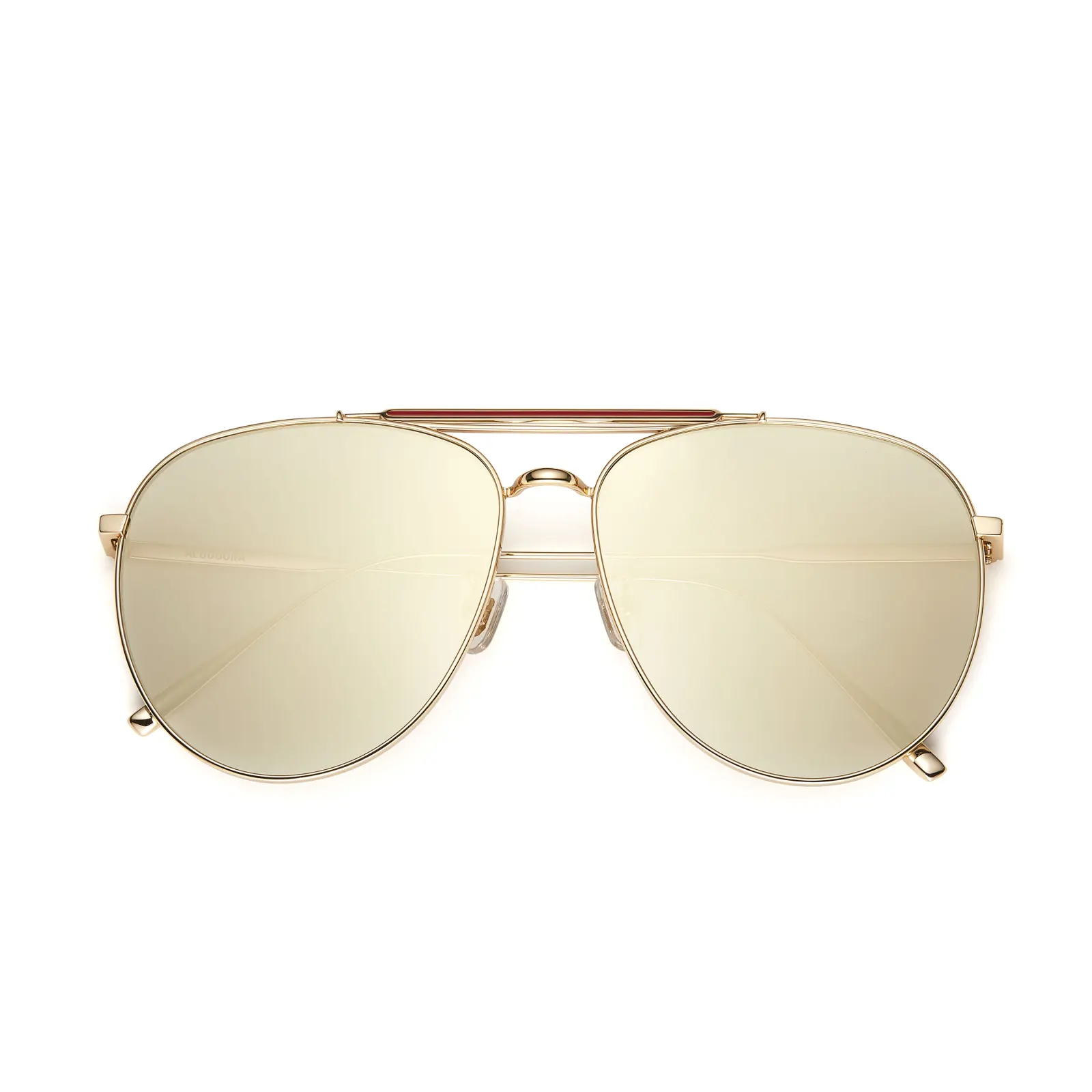 ALOOOOHA 喵喵 MioMio 亮金 sunglasses, Pure Titanium, Aviator, Full rim, product image 1